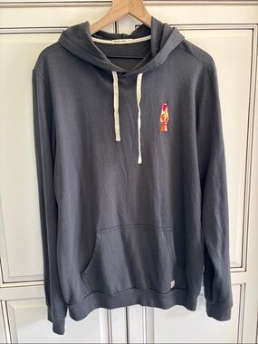 Marine Layer Lava Lamp Embroidered Charcoal Gray Hoodie Sweatshirt Mens Large